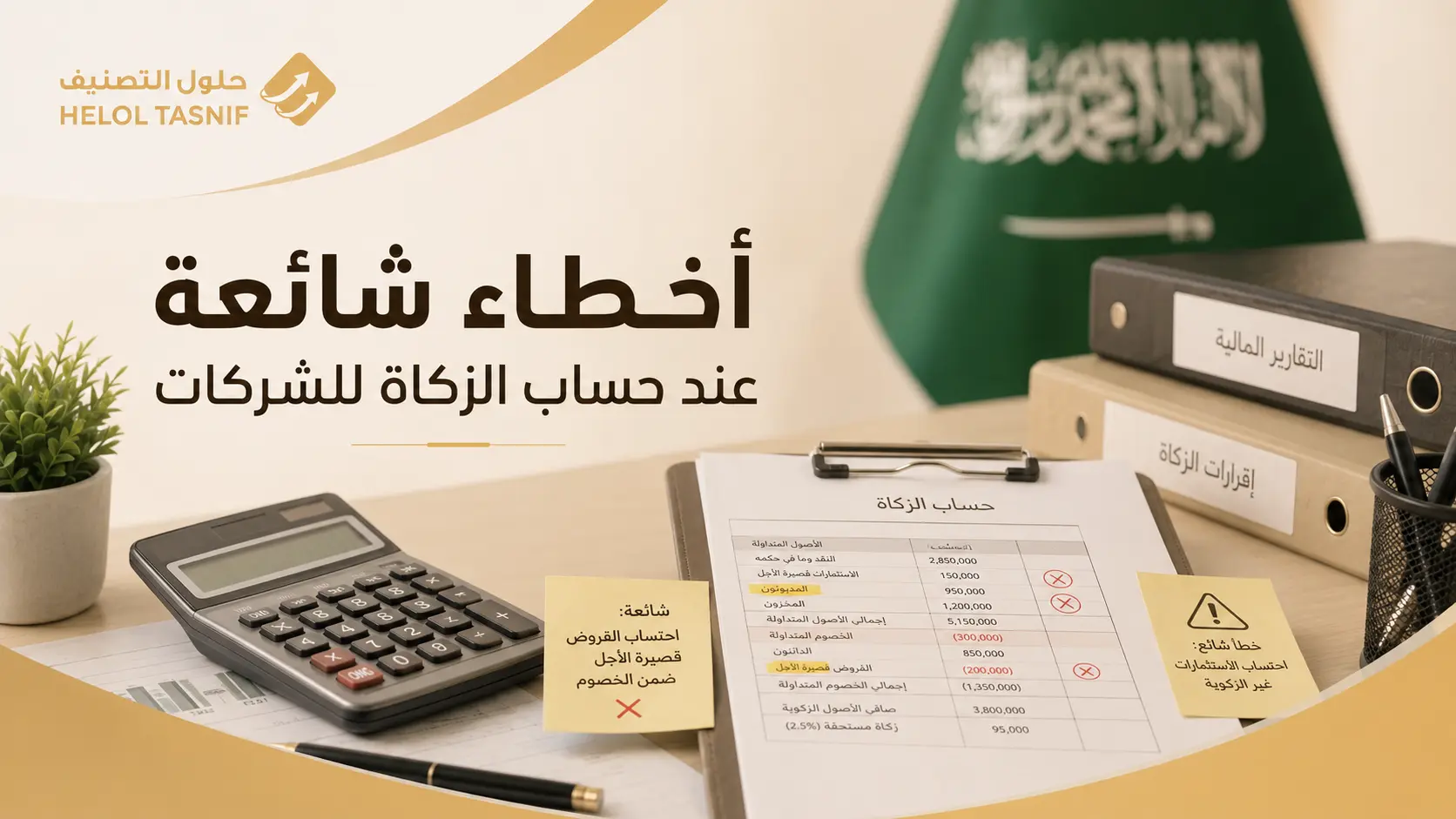 أخطاء شائعة عند حساب الزكاة للشركات