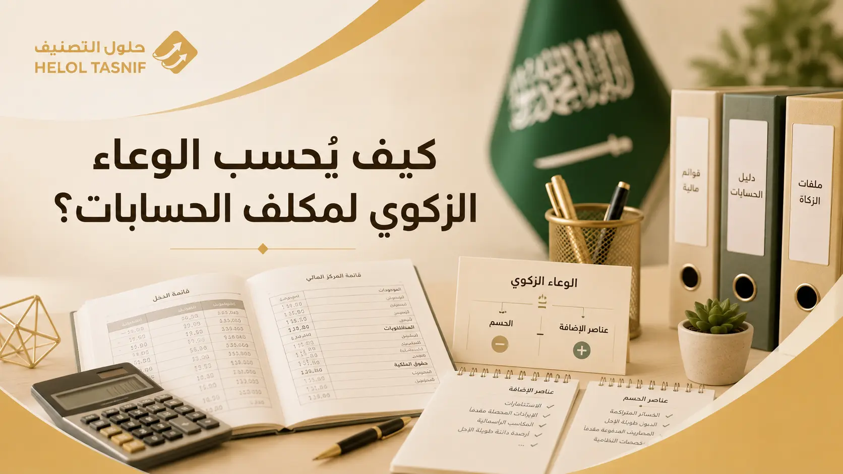 كيف يُحسب الوعاء الزكوي لمكلف الحسابات؟