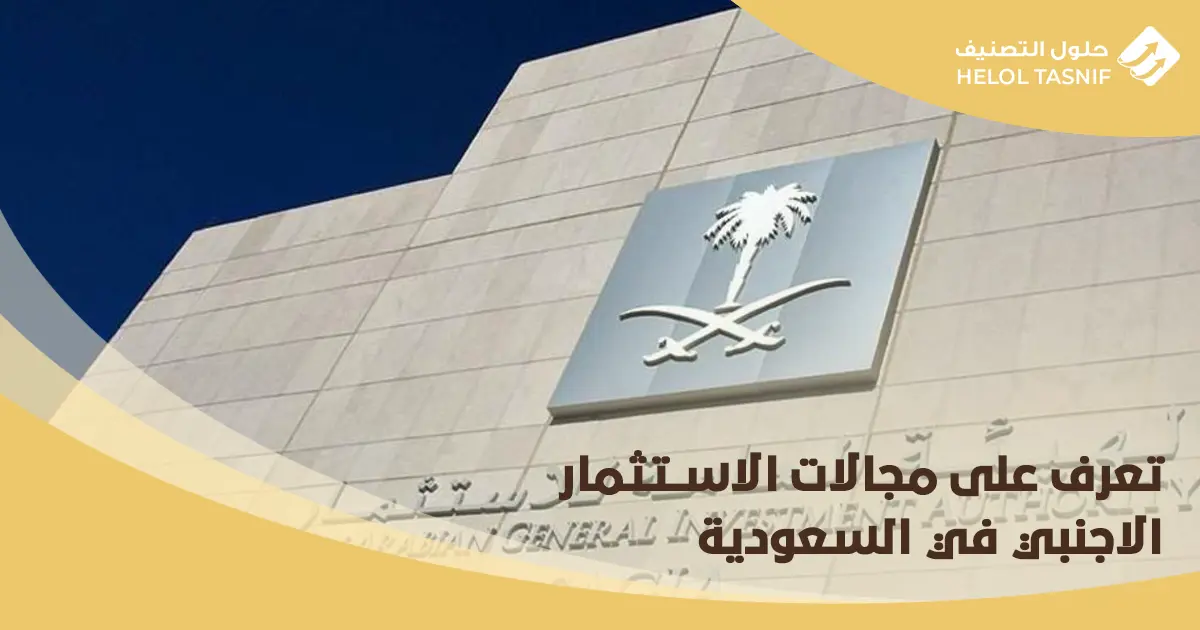 مجالات الاستثمار الاجنبي في السعودية
أنواع الاستثمار الأجنبي المباشر