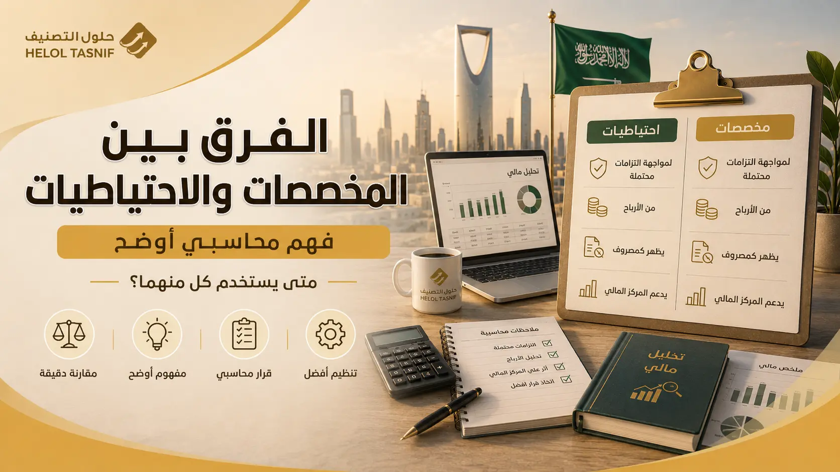 الفرق بين المخصص والاحتياطي والمصروف المستحق والالتزام المحتمل