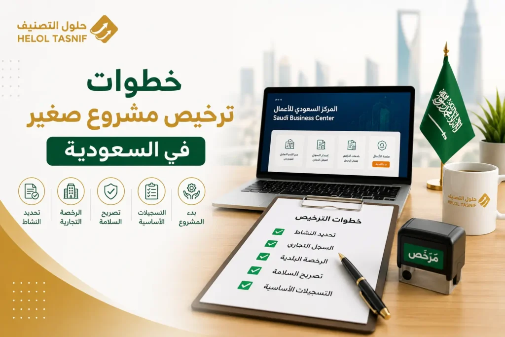 خطوات ترخيص مشروع صغير في السعودية