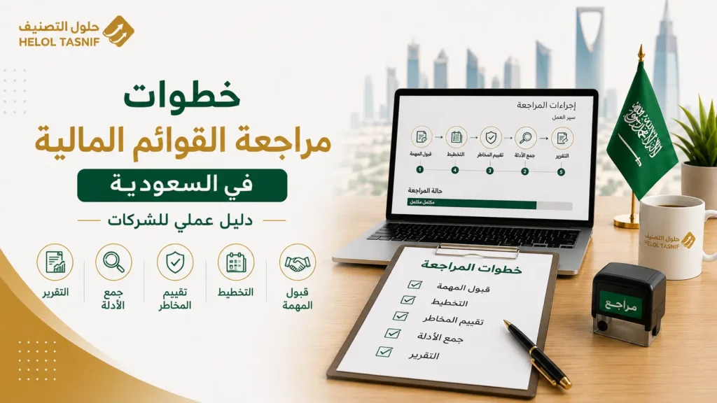 خطوات مراجعة القوائم المالية في السعودية بالتفصيل