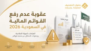 عقوبة عدم رفع القوائم المالية في السعودية 2026