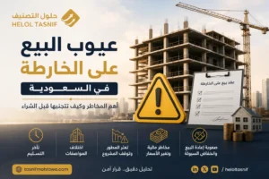 عيوب البيع على الخارطة وأهم المخاطر قبل الشراء