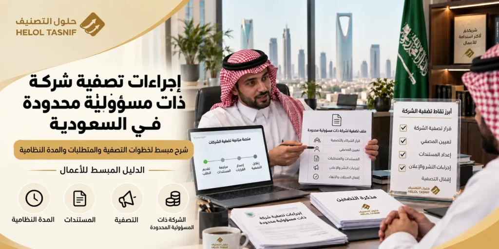 إجراءات تصفية شركة ذات مسؤولية محدودة في السعودية خطوة بخطوة