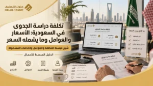 تكلفة دراسة الجدوى في السعودية: الأسعار والعوامل وما يشمله السعر