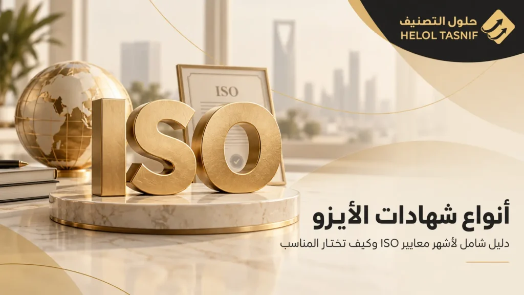 أنواع شهادات الأيزو: دليل معايير ISO واختيار الشهادة المناسبة